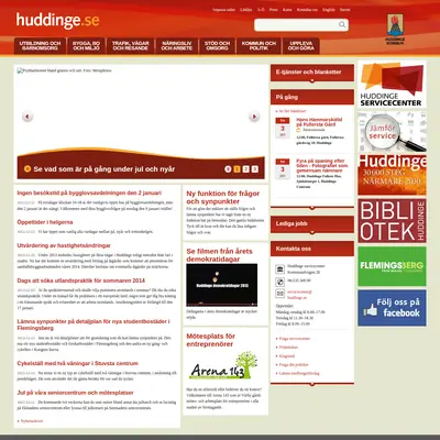 Huddinge Nyheter startsida 2014