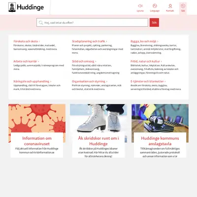 Huddinge Nyheter startsida 2022