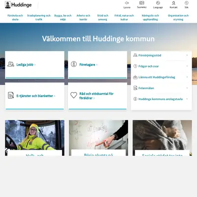 Huddinge Nyheter startsida 2025