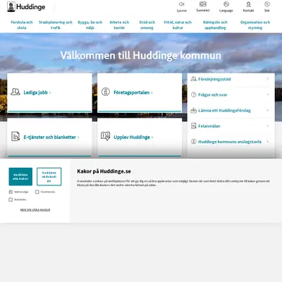 Huddinge Nyheter startsida 2026