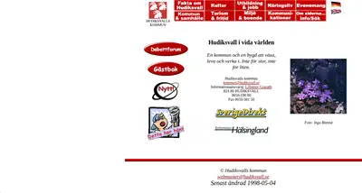 Hudiksvalls Nyheter startsida 1998