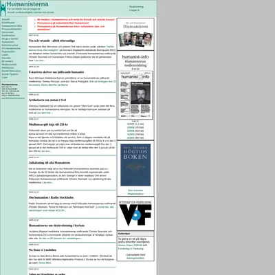 www.humanisterna.org startsida 2007