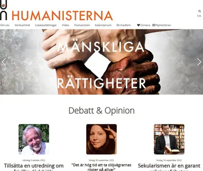 www.humanisterna.org startsida 2023
