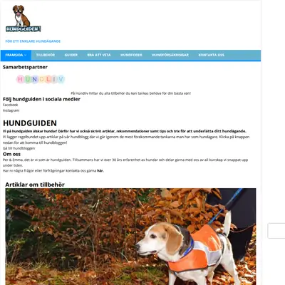 Hundguiden startsida 2021