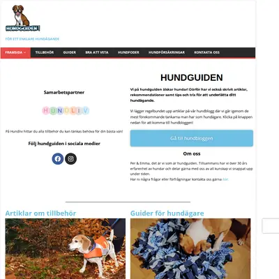 Hundguiden startsida 2022