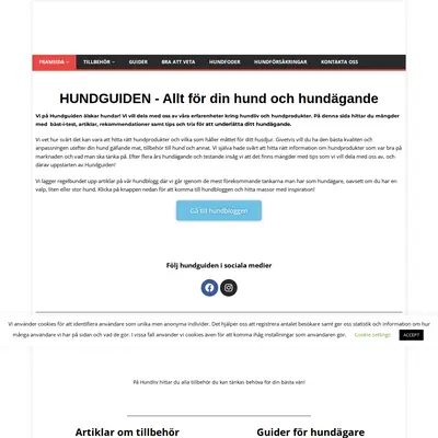 Hundguiden startsida 2024