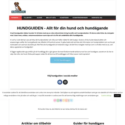 Hundguiden startsida 2025