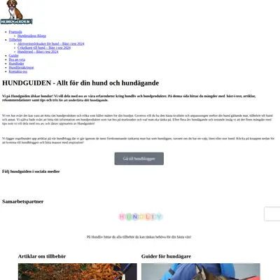 Hundguiden startsida 2026
