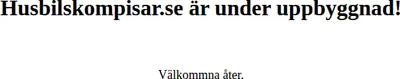 Husbilskompisar.se startsida 2012