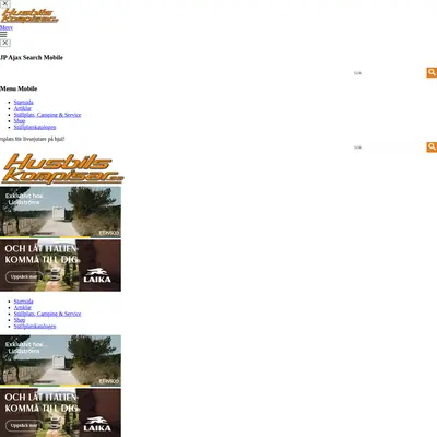 Husbilskompisar.se startsida 2024