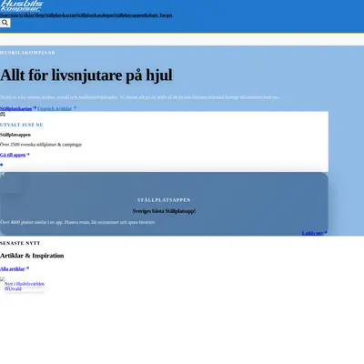 Husbilskompisar.se startsida 2026