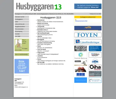 Husbyggaren startsida 2013