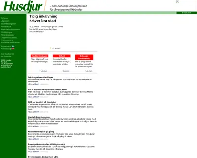 www.husdjur.se startsida 2005
