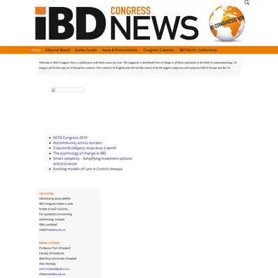 IBD Congress News startsida 2019