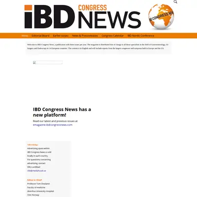 IBD Congress News startsida 2020