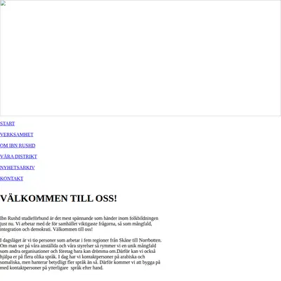 www.ibnrushd.se startsida 2008