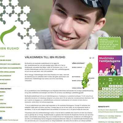 www.ibnrushd.se startsida 2013