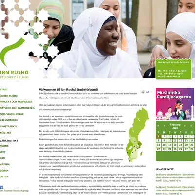 www.ibnrushd.se startsida 2015