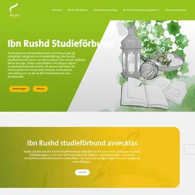 www.ibnrushd.se startsida 2026