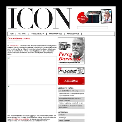 Icon, http://iconmagazine.se startsida 2012