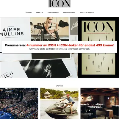 Icon, http://iconmagazine.se startsida 2017