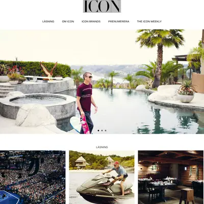 Icon, http://iconmagazine.se startsida 2018
