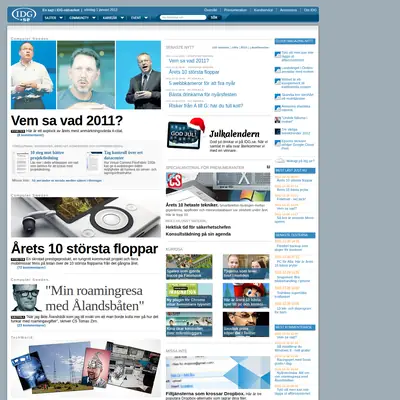 IDG.se startsida 2012