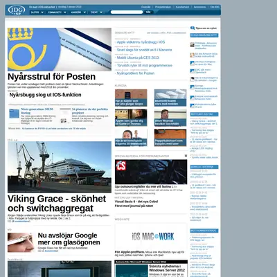 IDG.se startsida 2013