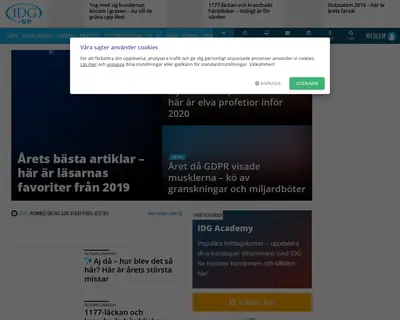 IDG.se startsida 2020
