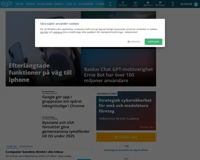 IDG.se startsida 2024