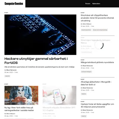 IDG.se startsida 2026