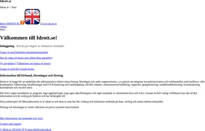 idrott.se startsida 2024