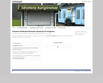 www.idrottenskungorelser.se startsida 2020