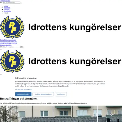 www.idrottenskungorelser.se startsida 2025