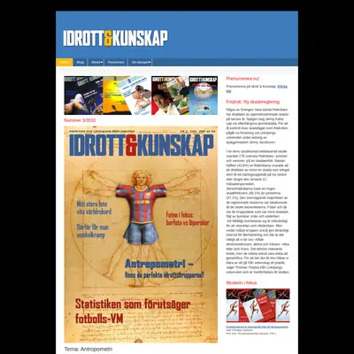 Idrott & Kunskap startsida 2010