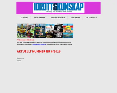 Idrott & Kunskap startsida 2015