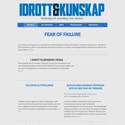 Idrott & Kunskap startsida 2018