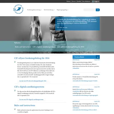 idrottsforskning.se startsida 2015