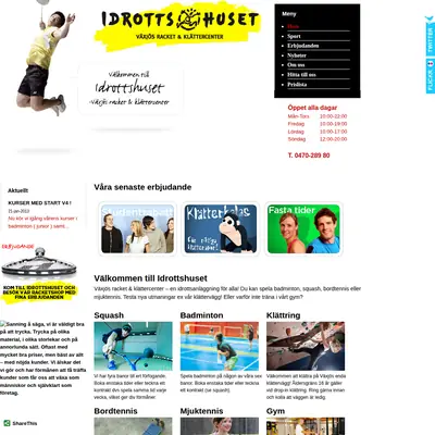 IdrottsRhUSet startsida 2013