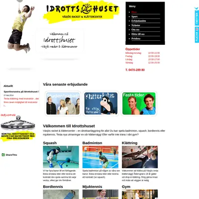 IdrottsRhUSet startsida 2014