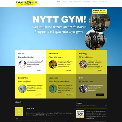 IdrottsRhUSet startsida 2017