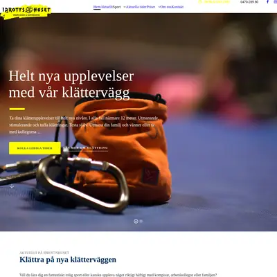 IdrottsRhUSet startsida 2022