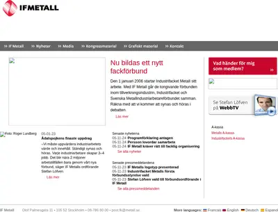 www.ifmetall.se startsida 2005