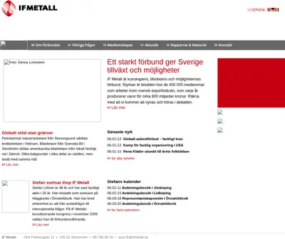www.ifmetall.se startsida 2006
