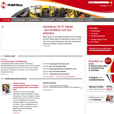 www.ifmetall.se startsida 2007