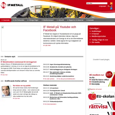 www.ifmetall.se startsida 2009