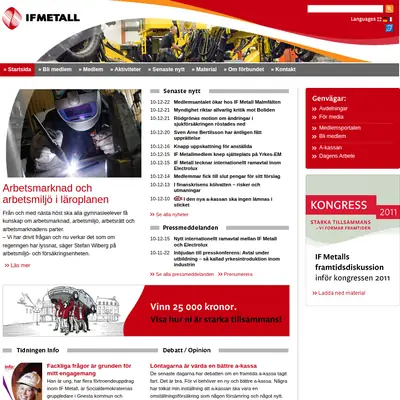 www.ifmetall.se startsida 2011