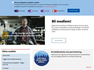 www.ifmetall.se startsida 2021