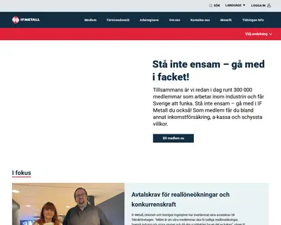 www.ifmetall.se startsida 2025