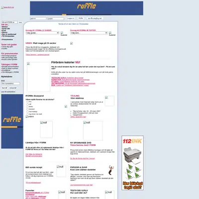 Aktiv Träning startsida 2007